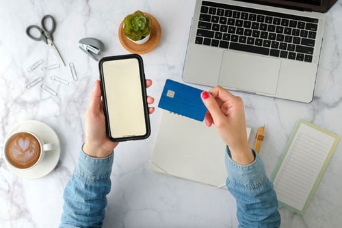 Credit Card Mobile phone pay per link